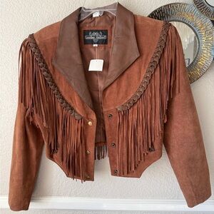 Leather Fringe Jacket